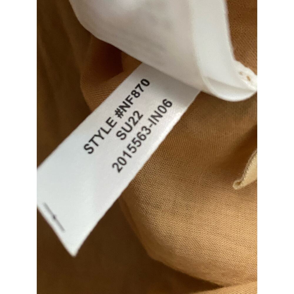 Madewell Seersucker Puff Sleeve Cutout western Mini Girly Preppy Dress Size XL - Picture 10 of 10